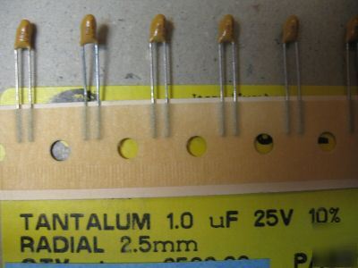 489D105X9025A2B 2.5MM1.0UF 10% 25V tantalum capacitor