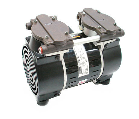 Gast twin cylinder vacuum pump 1/3 hp 1650 rpm