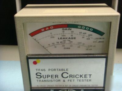 Sencore TF46 super cricket transistor & fet tester nice