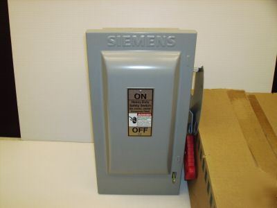 New siemens safety switch disconnect HF321N 30 amp fuse 