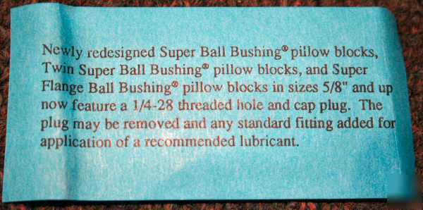 Thomson ball bushing linear bearing pillow block SPB16