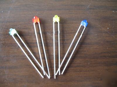 10 X1.8MM red/yellow/blue/green diffused leds