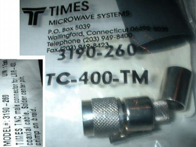 9 times microwave 3190-260 TC400TMC tnc male for LMR400