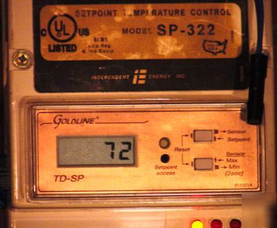 Goldline sp-322 two stage temperature control / tempdsp