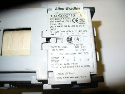 Allen bradley 104-C09DJ22 series a