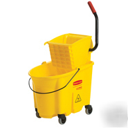 Wavebrake mop bucket/wringer combo sideward rcp 7580-88