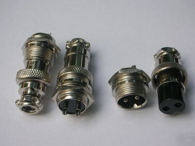 3**, 2 pin male & female panel chassis connector kit,97