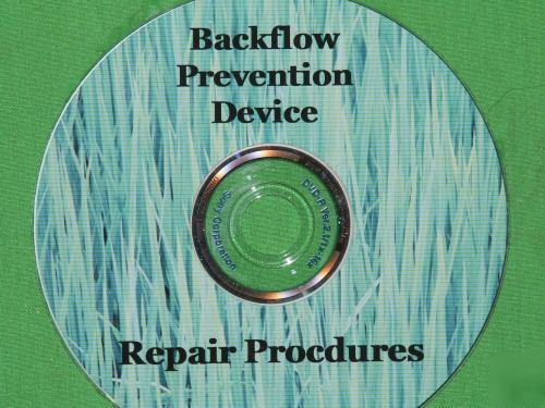 Backflow prevention device repair procedures dvd