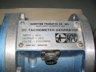 Hampton products dc tach generator