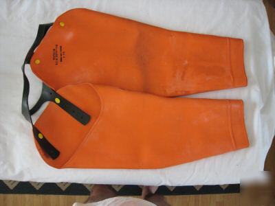 High voltage gloves and leg protectors