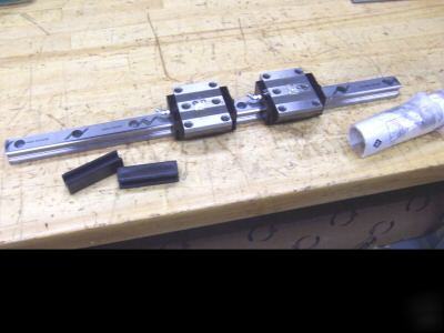 Ina linear rail w/ 2 bearing cartridges 