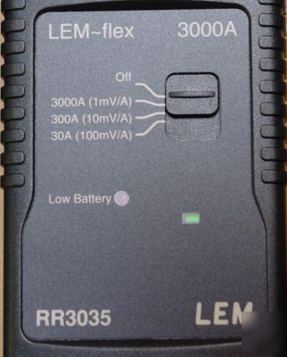 Lem flex RR3035-24 30-300-3000A current probe