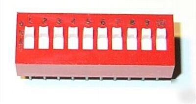 New 10 position dip switch - brand - low s/h