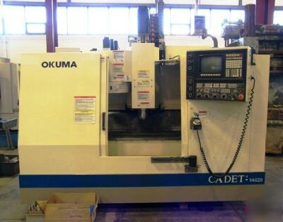 #V4020 okuma cadet vertical machining center '96