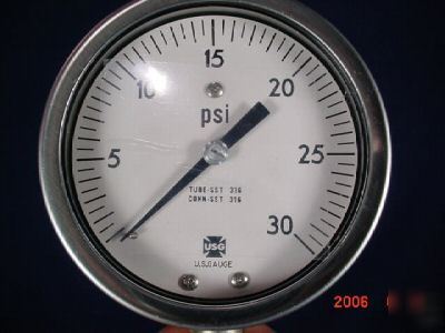 Ametek / u.s. gauge 540L 0/30 psi 1/4