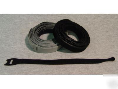 Velcro brand cable ties straps wraps 50 pc gray & black