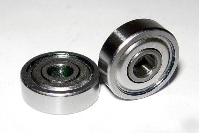 (5) R3A-zz shielded ball bearings, 3/16