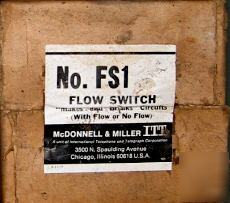 Flow switch, mcdonnell & miller FS1