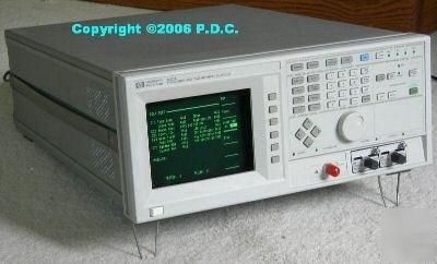 Hp agilent 5371A frequency time interval analyzer &man.
