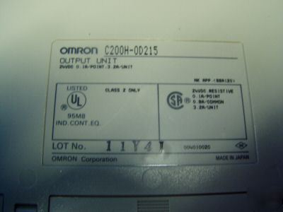 Omron output unit m/n: C200H-0D215 - tested