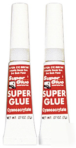Super glue tubes (single pk)
