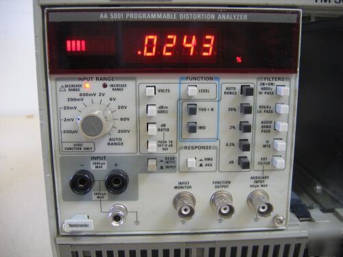 Tektronix AA5001 audio distortion analyzer module