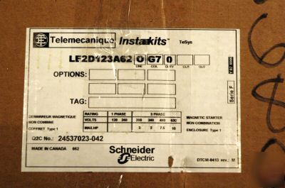 Telemecanique insta-kits magnetic starter LE2D123A62 