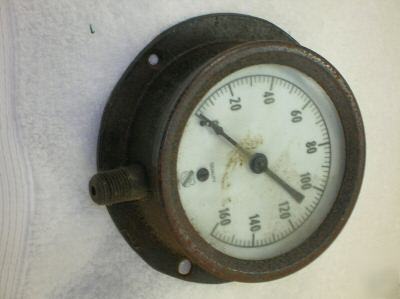 Vintage ashcroft pressure gauge 0-160 old tool