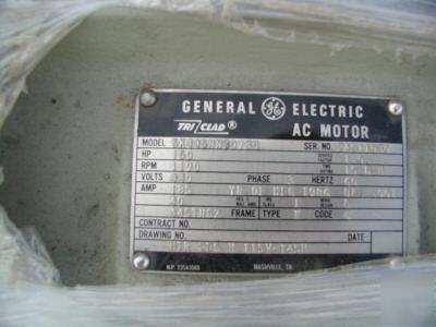 150 hp general electric triclad motor, 1190 rpm-440V