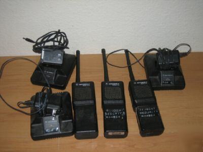 3 motorola radius P110 radios + chargers