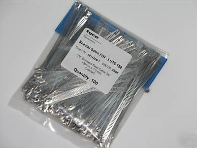 316 stainless steel ladder cable ties 150MM x 7MM 100