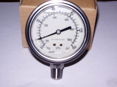  7 haenni pressure vacuum gauge -30/150 psi 2-1/2