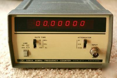 Hewlett-packard frequency counter model 5381A 80MHZ 