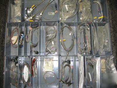 Lot of temperature probes connectors thermocouples wire