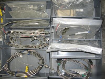 Lot of temperature probes connectors thermocouples wire