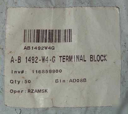 New allen bradley terminal blocks 1492-W4-g 