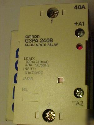 Omron 40AMP solid state relay G3PA-240B din rail 