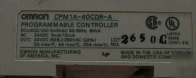 Omron CPM1A-40CDR-a (112)