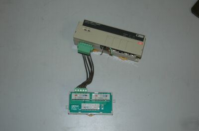 Omron DRT1-TS04T analog terminal DCN1-1 t-port tap used