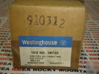 Westinghouse 1A1B auxiliary switch 2609D11G03 480 v