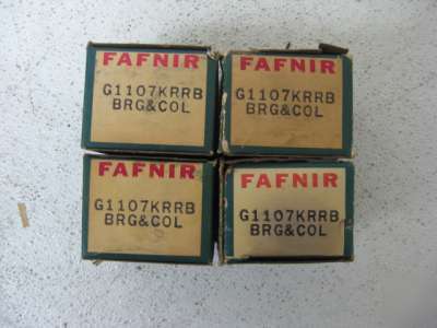 Fafnir G1107KRRB wide inner ring ball bearing lot of 4