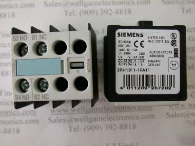 Siemens 3RH1911-1FA11/1FA22 /1HA13 contact block u pick