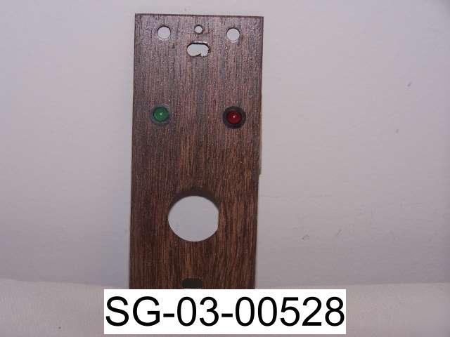 Alarm controls WP4 wood grain remote plate 1 gang ss
