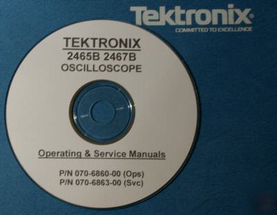 Tektronix 2465B 2467B operating & service manuals (2)