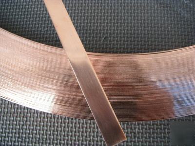 Copper strip strap 0.032 x 0.5 inch tesla coil 50 feet
