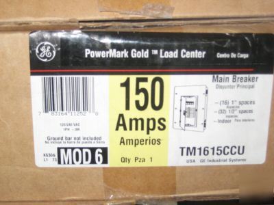 Ge TM1615CCU 150A powermark gold load center 
