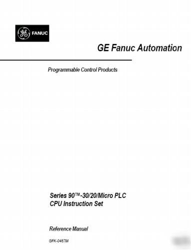 Ge fanuc 90-30 manual and software on cd
