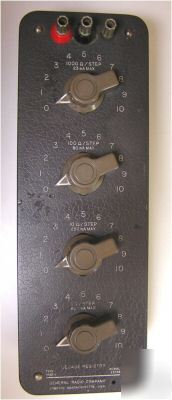 General radio 1432J 1 to 11,110 ohm decade resistor