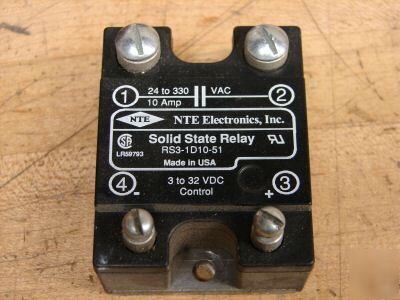 Nte electronics solid state relay RS3-1D10-51