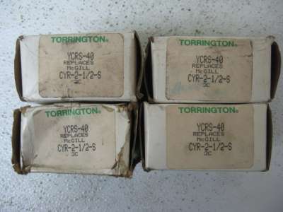 Torrington-fafnir ycrs-40 replacement bearing lot of 4